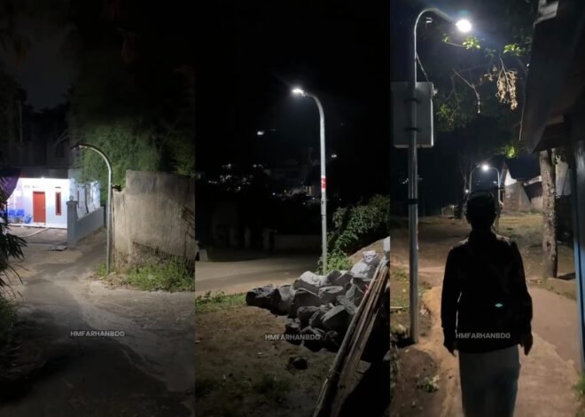 Warga Pasirwangi Ujungberung Nikmati Jalan Diterangi PJU
