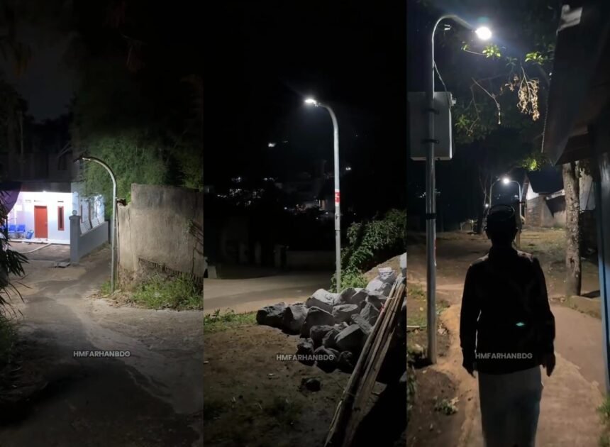 Warga Pasirwangi Ujungberung Nikmati Jalan Diterangi PJU