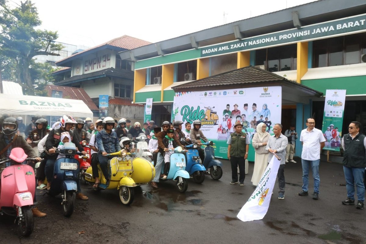 BAZNAS Jabar dan Bank BJB Ajak 100 Anak Yatim Berbagi Kebahagiaan