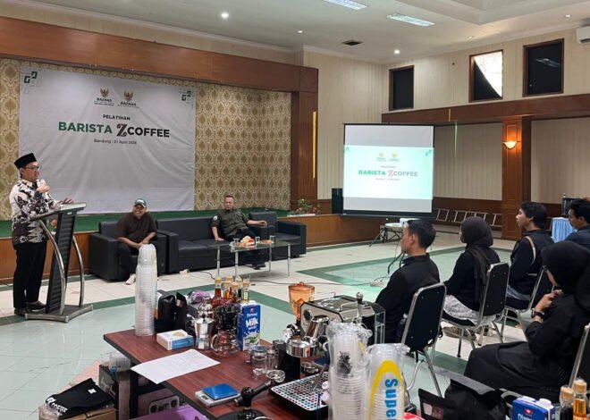 BAZNAS RI dan BAZNAS Jabar Gelar Pelatihan Barista Z-Coffee Bagi Mahasiswa