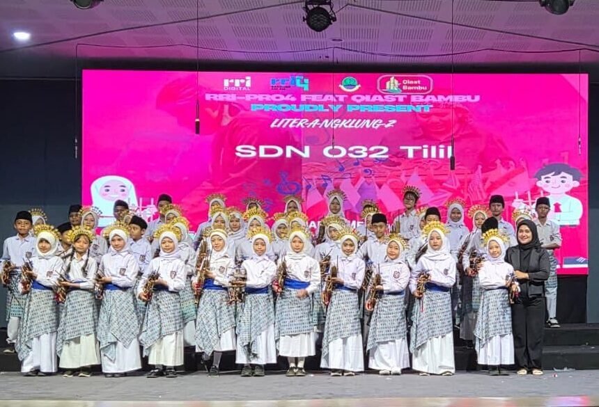 SDN 032 Tilil Kota Bandung Sabet Juara II Festival Angklung RRI Bandung 2026