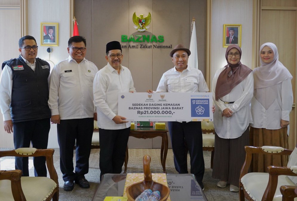 BAZNAS Jabar Salurkan Kurban dan Sedekah Daging Bantu Palestina Melalui BAZNAS RI