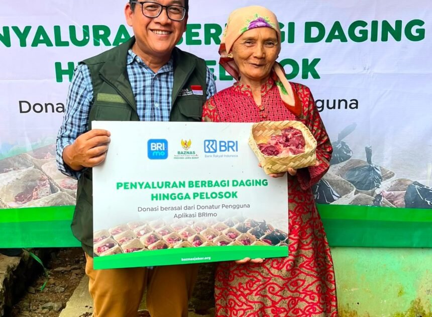 Program Berbagi Daging Hingga Pelosok dari Zakat Pengguna BRImo untuk Masyarakat Desa Ciririp Purwakarta