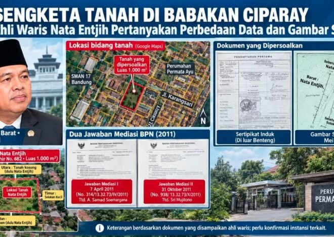 Ahli Waris Nata Entjih Berharap Tim Hukum Gubernur Jabar Selesaikan Persoalan Tanahnya